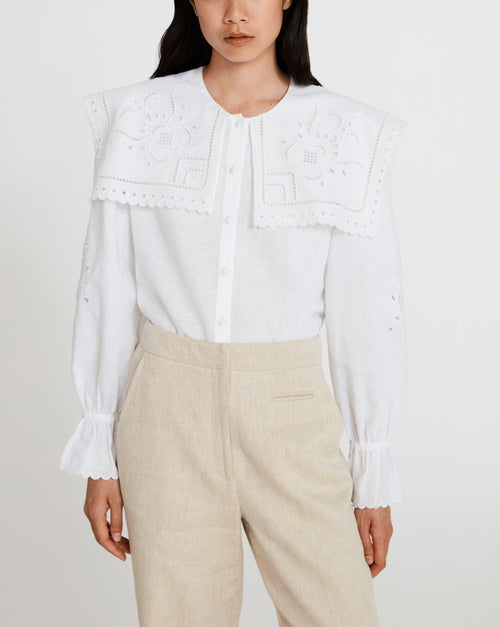 Claudie Pierlot - Camisa Chappi - Crudo