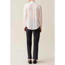 Claudie Pierlot - Chemise Blanche Col Montant Ondulé