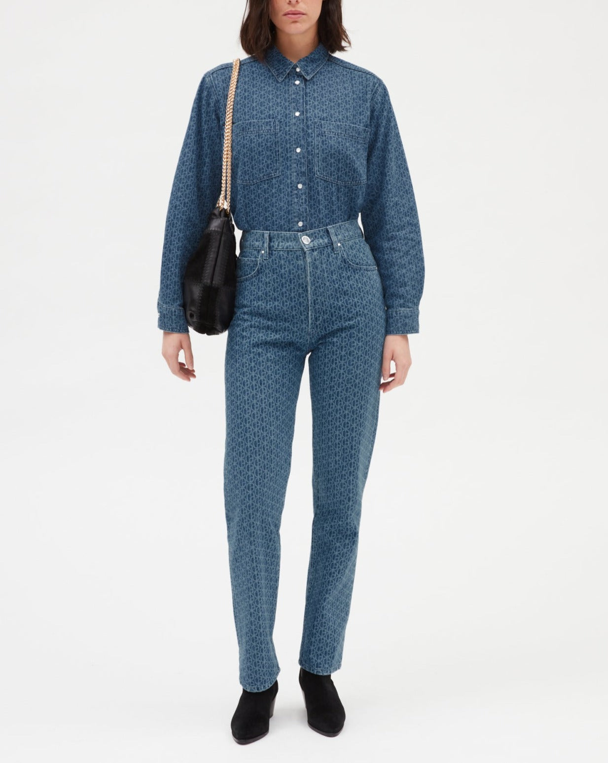 Claudie Pierlot - Chemise - Citrus - Denim Mid Blue