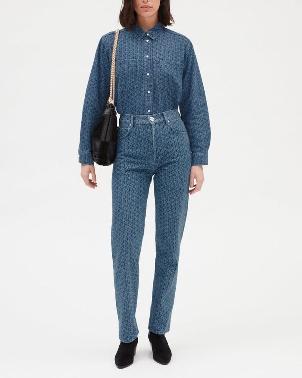 Claudie Pierlot - Chemise - Citrus - Denim Mid Blue