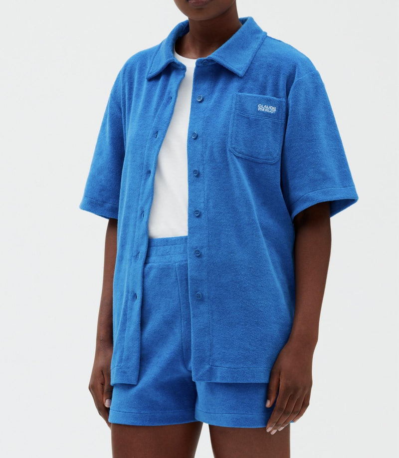 Claudie Pierlot - Tosun shirt - Santorini blue