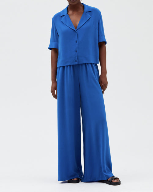 Claudie Pierlot - Camisa Curiositesoie - Azul Santorini