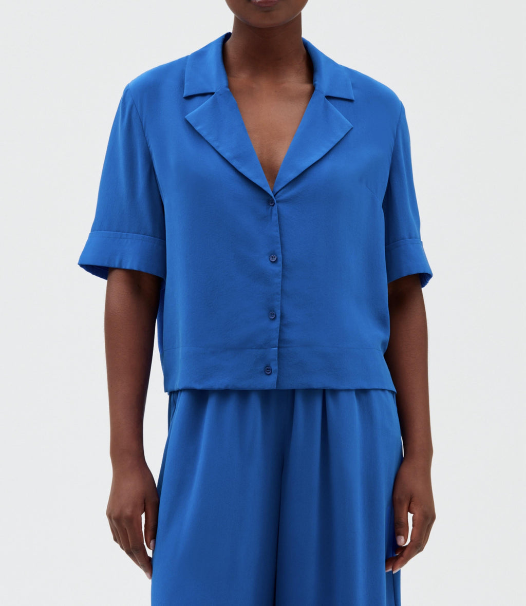 Claudie Pierlot - Shirt - Curiositesoie - Santorini Blue