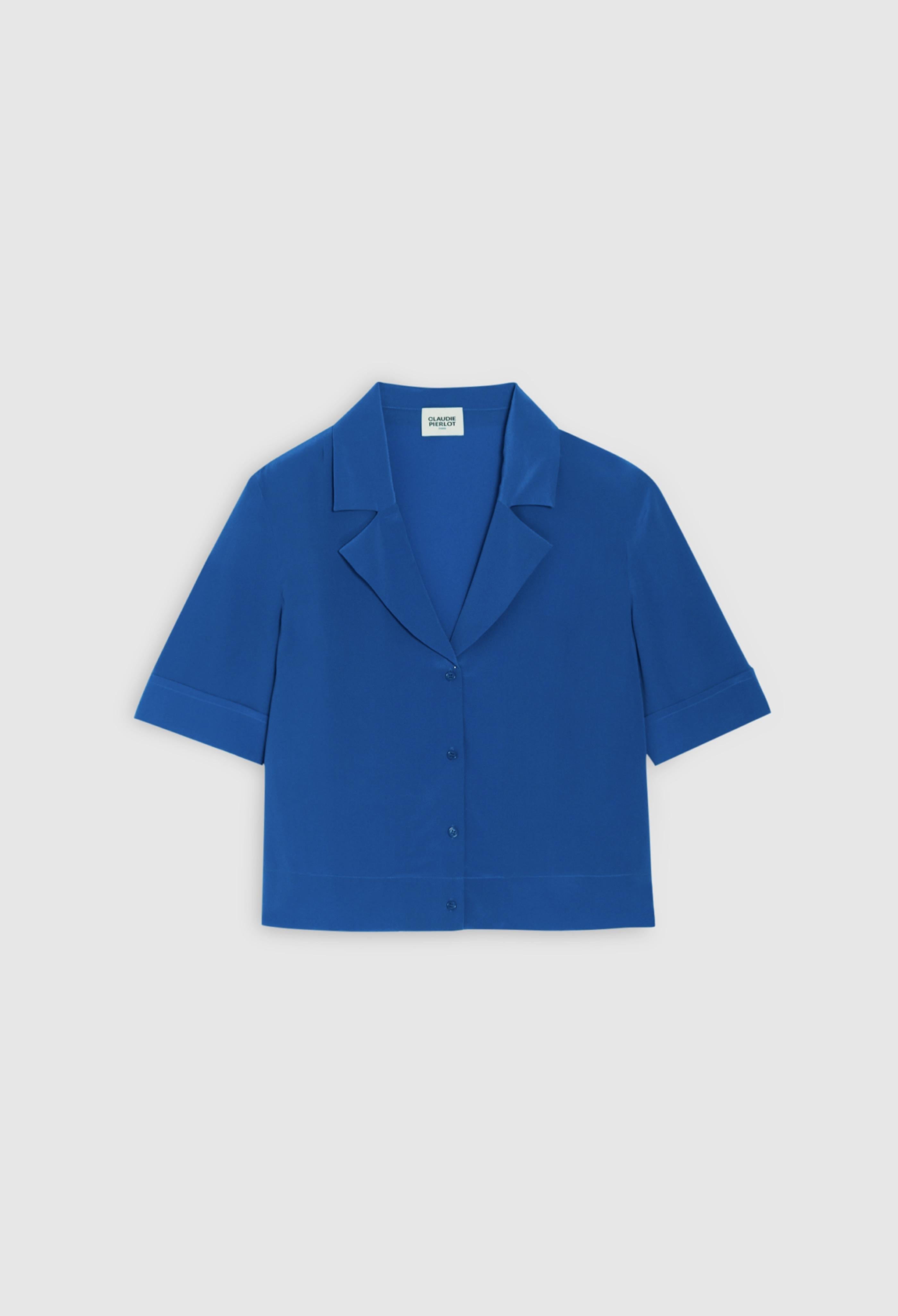 Claudie Pierlot - Shirt - Curiositesoie - Santorini Blue