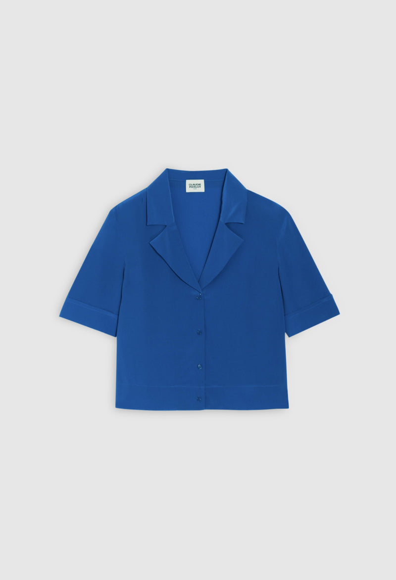 Claudie Pierlot - Shirt - Curiositesoie - Santorini Blue