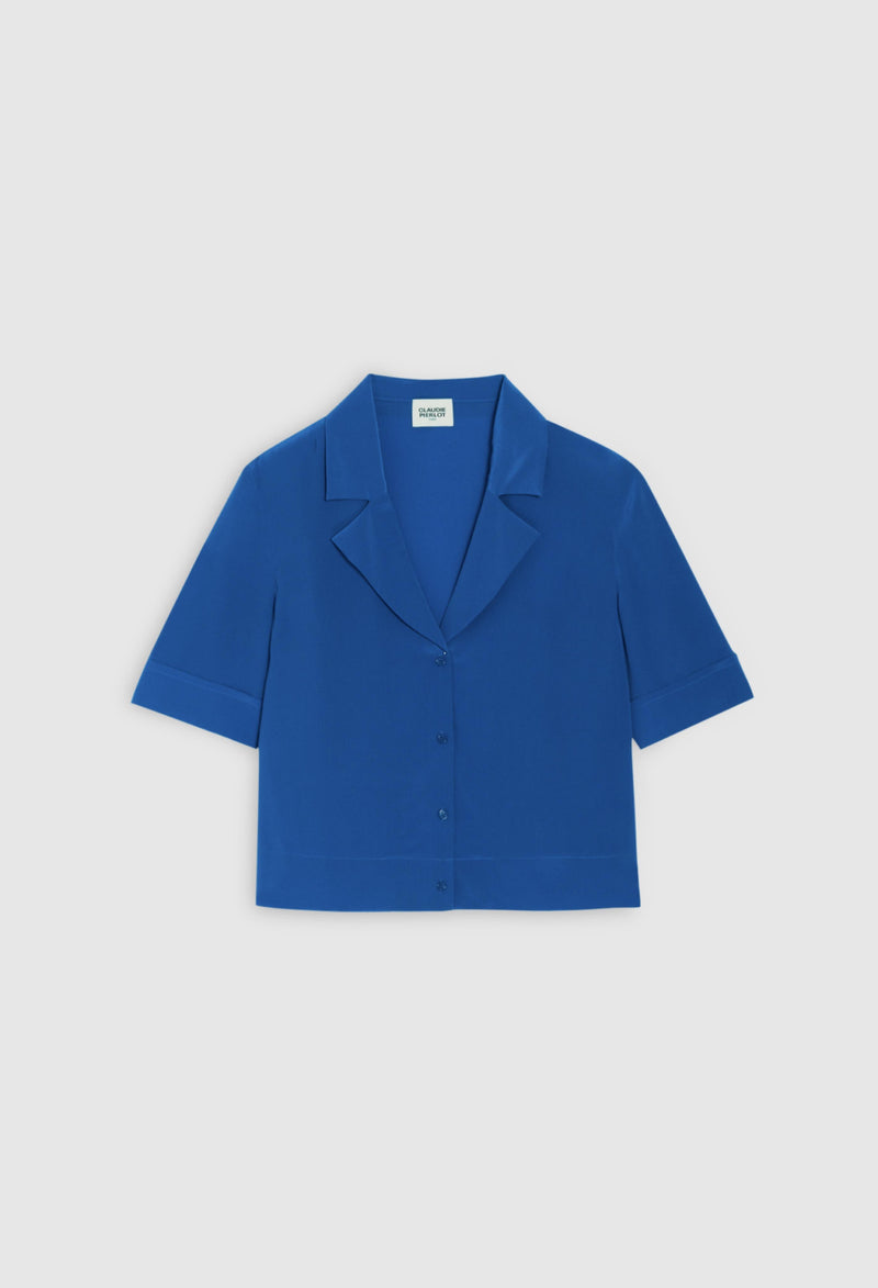 Claudie Pierlot - Curiositesoie shirt - Santorini Blue