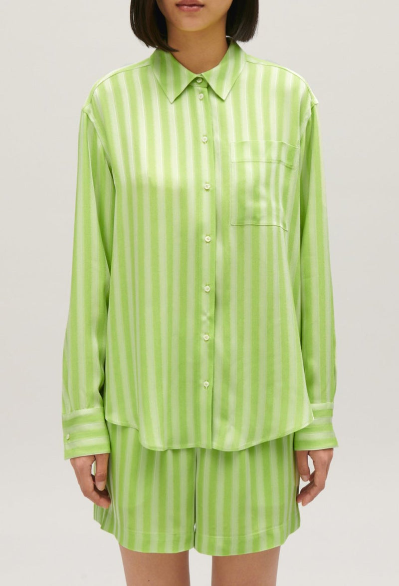 Camisa - Rayas Calissi - Matcha
