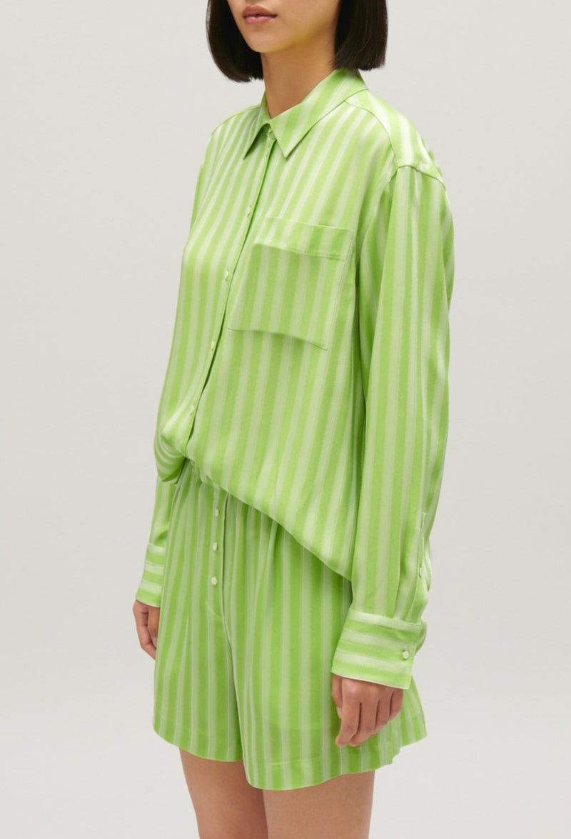 Camisa - Rayas Calissi - Matcha