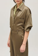 Chemise - Caciliasatin - Kaki