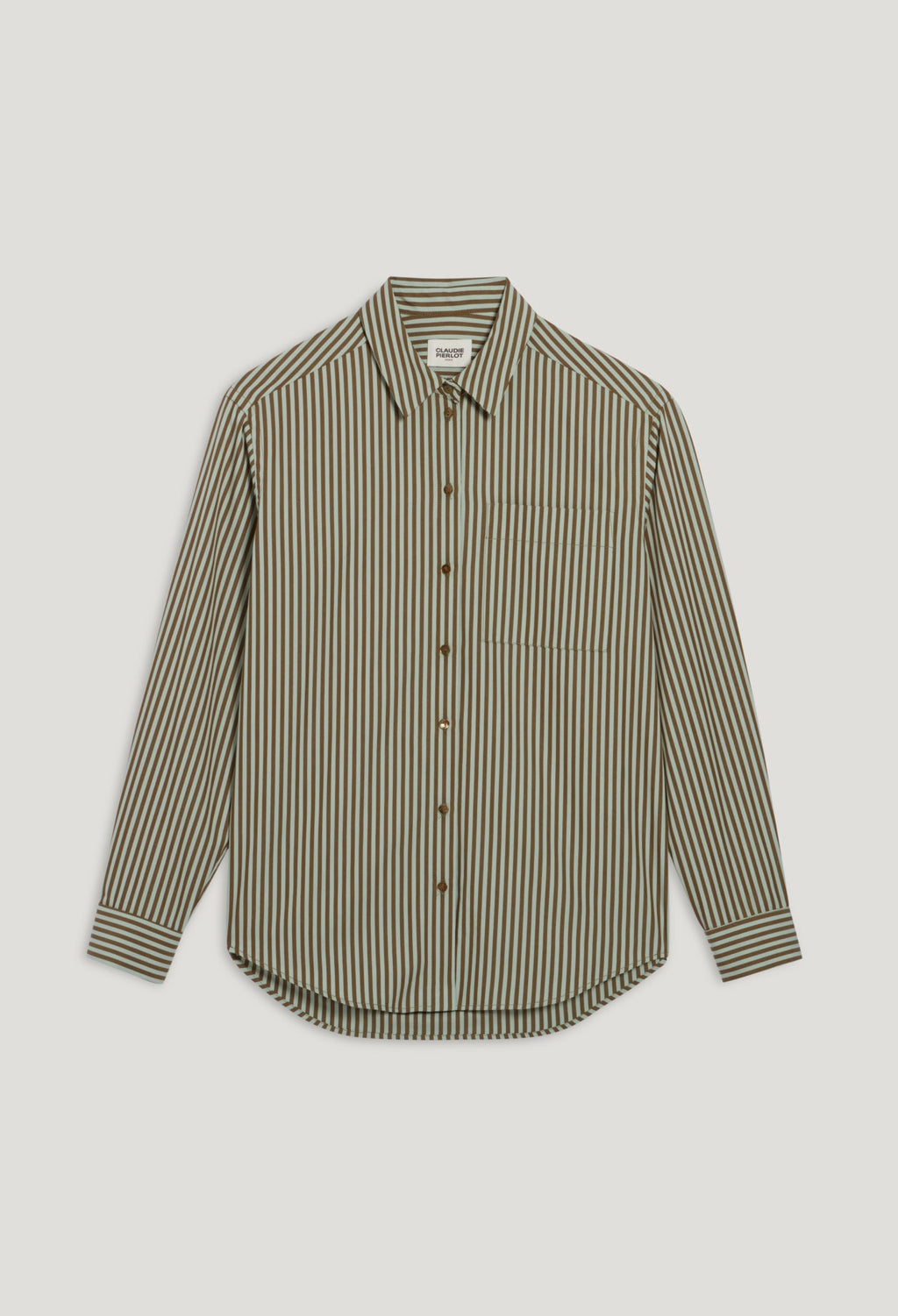 Claudie Pierlot - Chemise - Calissi Rayures Vert - Vert