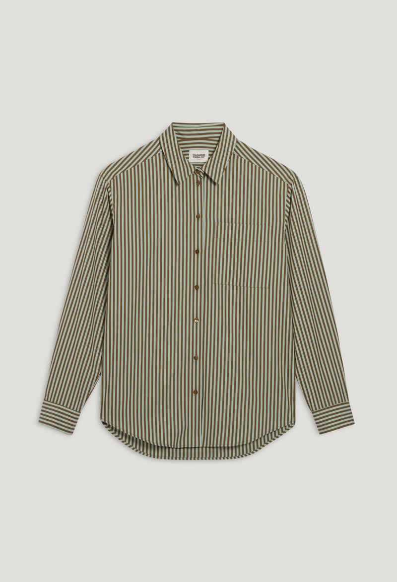 Chemise - Calissi Rayures Vert - Vert