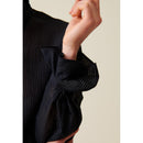 Chemise Fluide Col Volanté Rayures