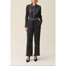 Silver Fluid Pleated Blouse