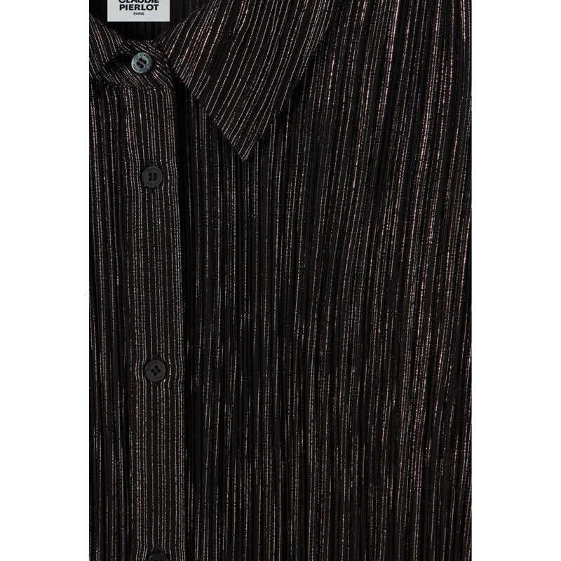 Silver Fluid Pleated Blouse