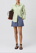Chemise Calissonrayuresvertes Bicolore