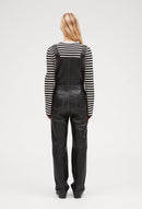 Claudie Pierlot - Salopette En Cuir D'Agneau - Noir
