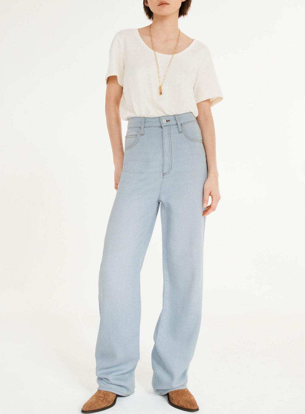 Claudie Pierlot - Vaqueros acampanados Pacco Bis - Denim