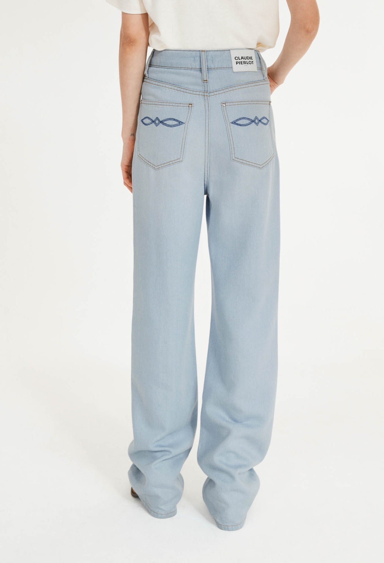 Claudie Pierlot - Vaqueros acampanados Pacco Bis - Denim