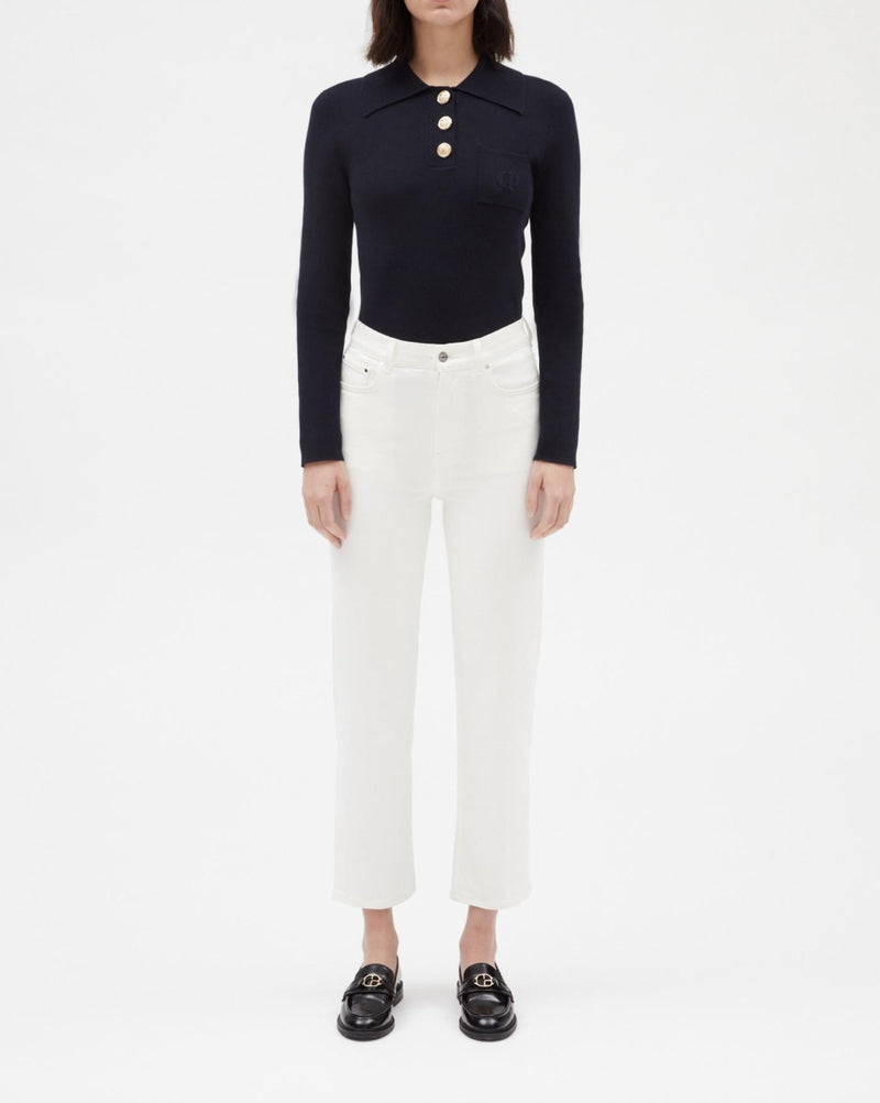 Claudie Pierlot - Vaqueros Paquitowhite - Crudo