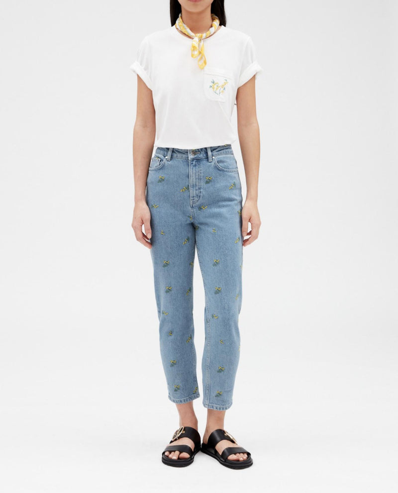 Claudie Pierlot - Jean Palomabrode - Denim Very Light Blue