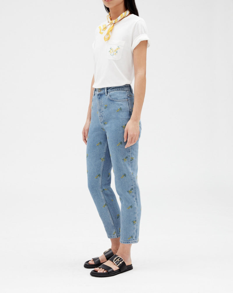 Claudie Pierlot - Jean Palomabrode - Denim Very Light Blue