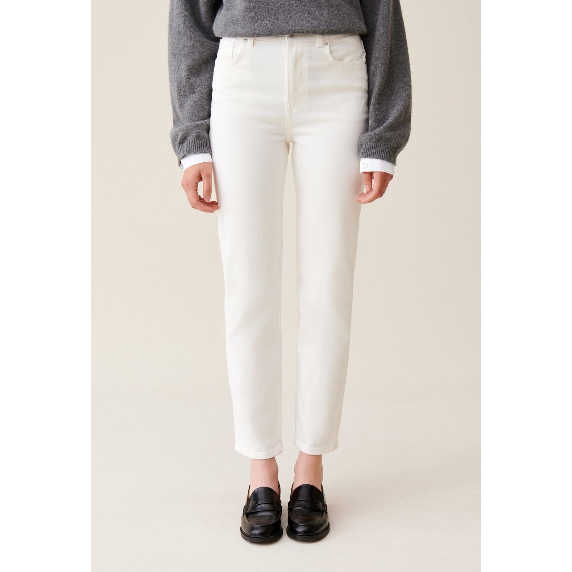 Toto Ecru 7/8 Slim Jeans