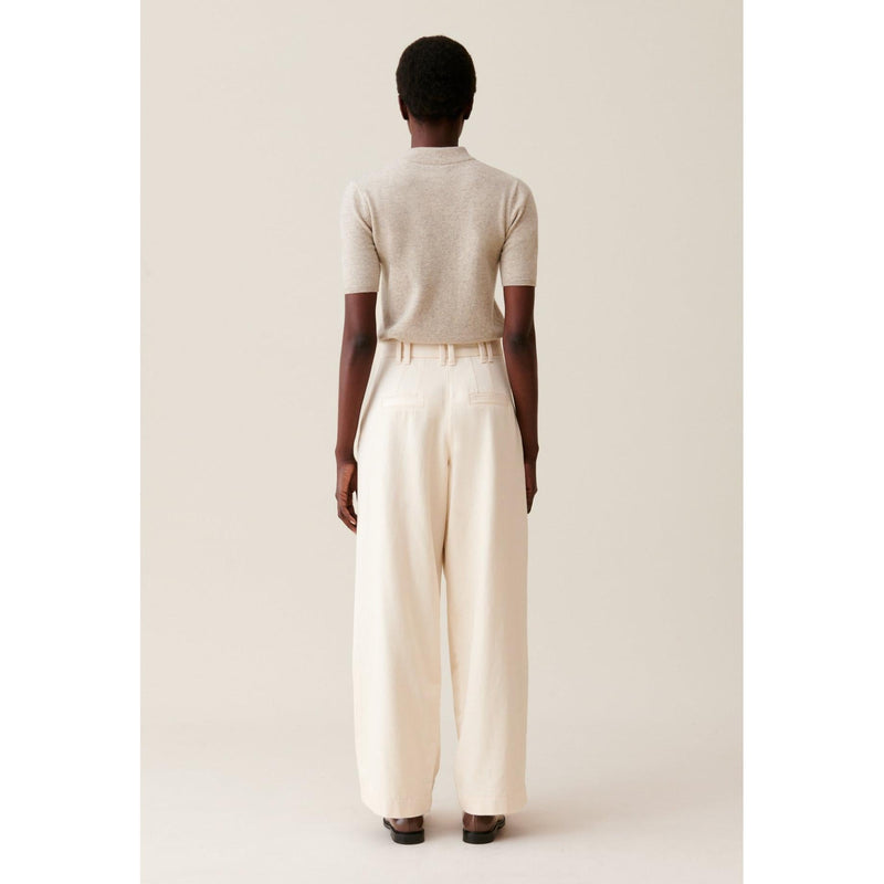 Claudie Pierlot - Pantalon Denim Large Plissé