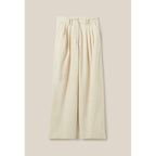 Wide Pleated Denim Pants