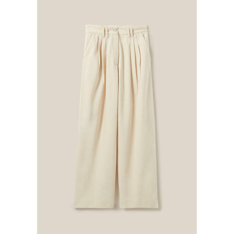 Claudie Pierlot - Pantalon Denim Large Plissé