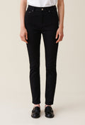 Mid-Rise Black Slim Jeans