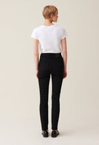 Mid-Rise Black Slim Jeans