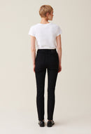 Mid-Rise Black Slim Jeans