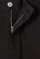 Jean Slim Noir Taille Mi-Haute