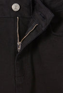 Mid-Rise Black Slim Jeans