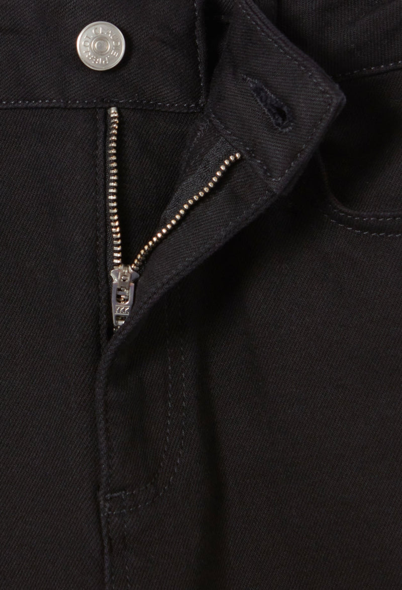 Mid-Rise Black Slim Jeans