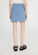 Claudie Pierlot - Jupe Maille - Mac - Bleu