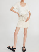 Claudie Pierlot - Jupe C&T - Siloh - Ivoire