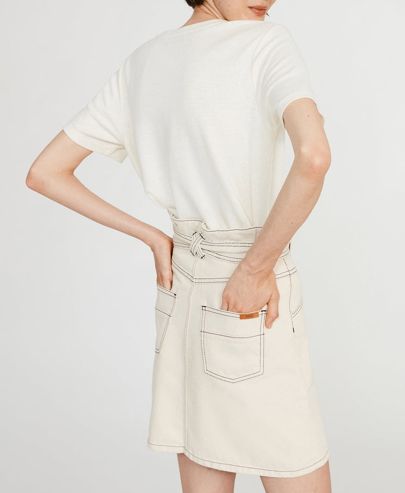 Claudie Pierlot - Jupe C&T - Siloh - Ivoire