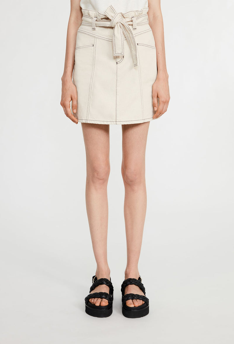 Claudie Pierlot - Jupe C&T - Siloh - Ivoire