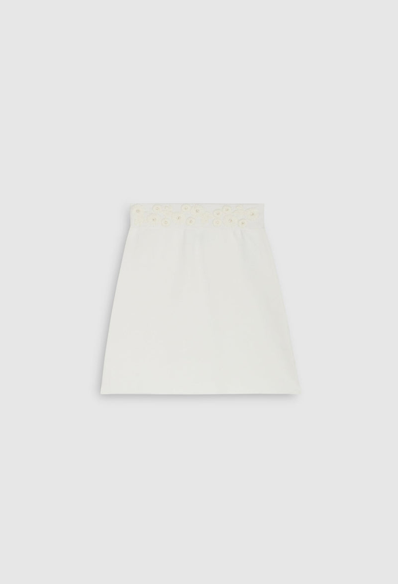 Claudie Pierlot - Jupe Maille - Mareini - Ecru
