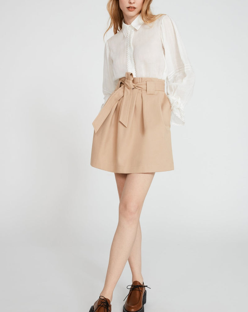 Claudie Pierlot - Skirt C&T Sabar - Sesame