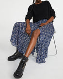 Claudie Pierlot - Falda Salybis - Estampado oscuro