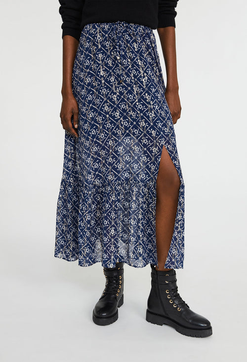 Claudie Pierlot - Falda Salybis - Estampado oscuro