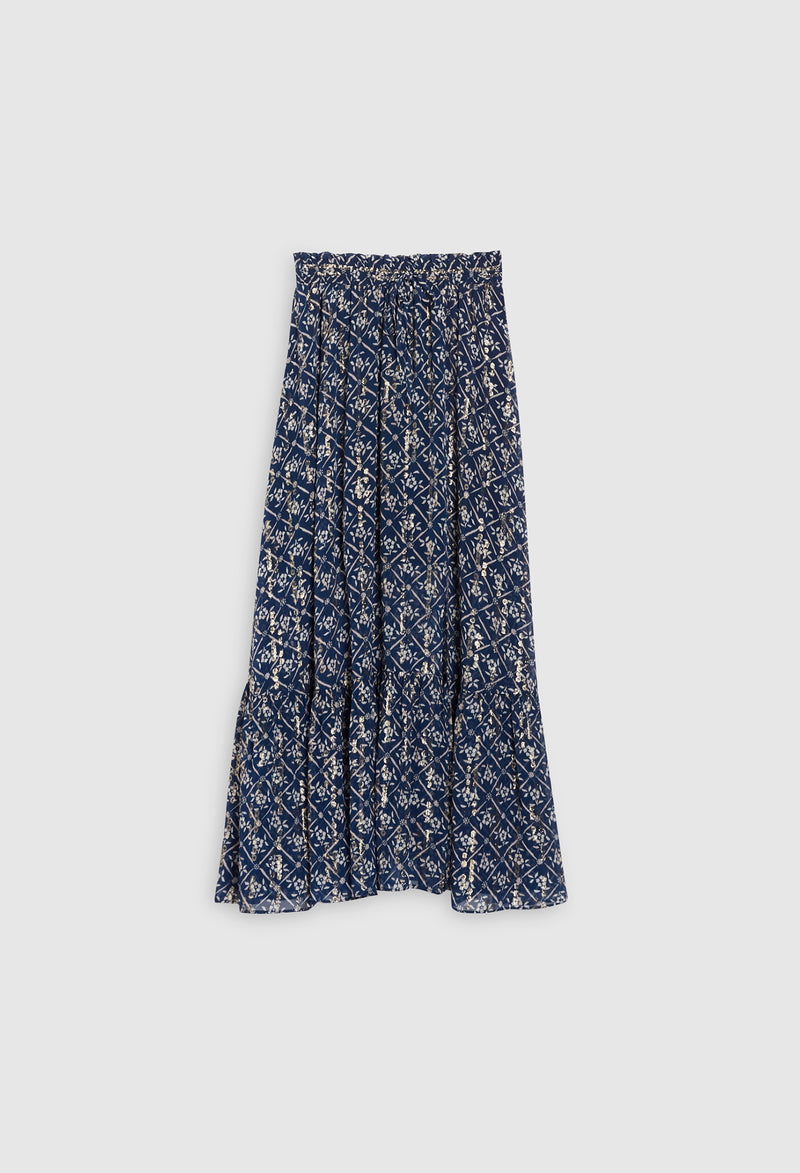 Claudie Pierlot - Salybis skirt - Print Fonce