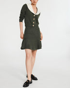 Claudie Pierlot - Jupe Maille - Mysir - Kaki