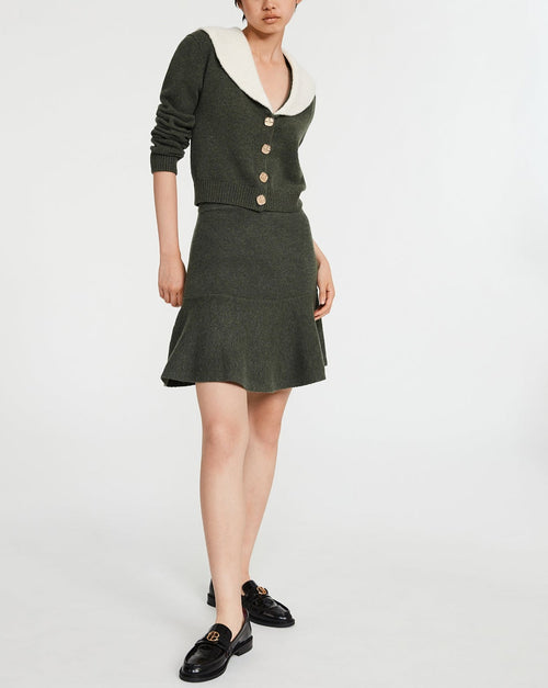 Claudie Pierlot - Jupe Maille - Mysir - Kaki