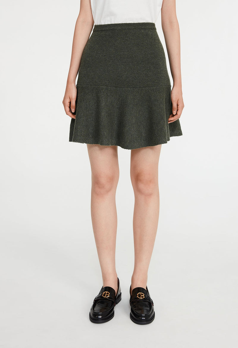 Claudie Pierlot - Jupe Maille - Mysir - Kaki