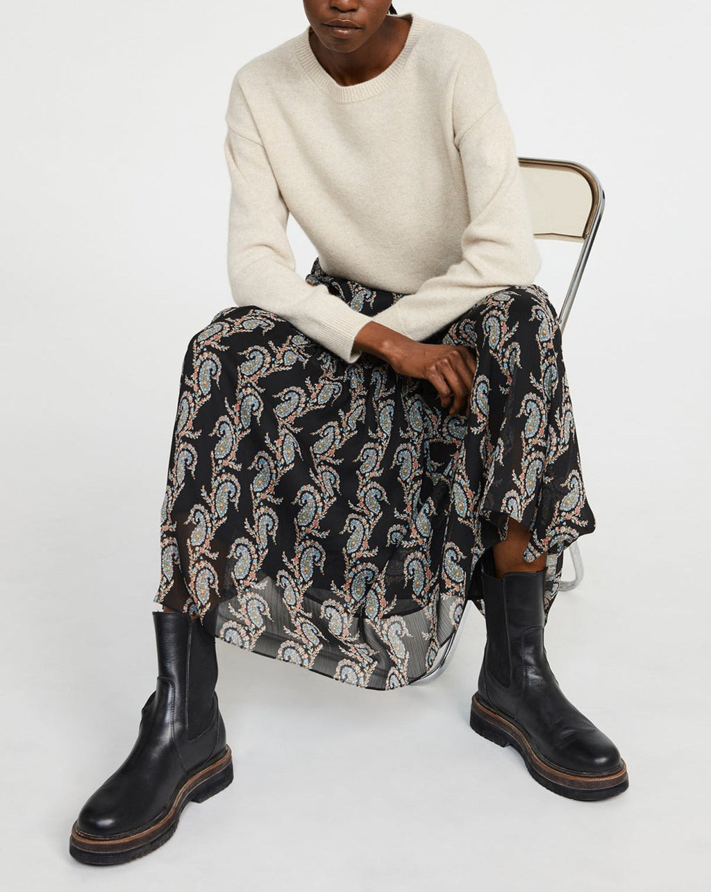 Claudie Pierlot - C&T Skirt - Sole - Dark Print