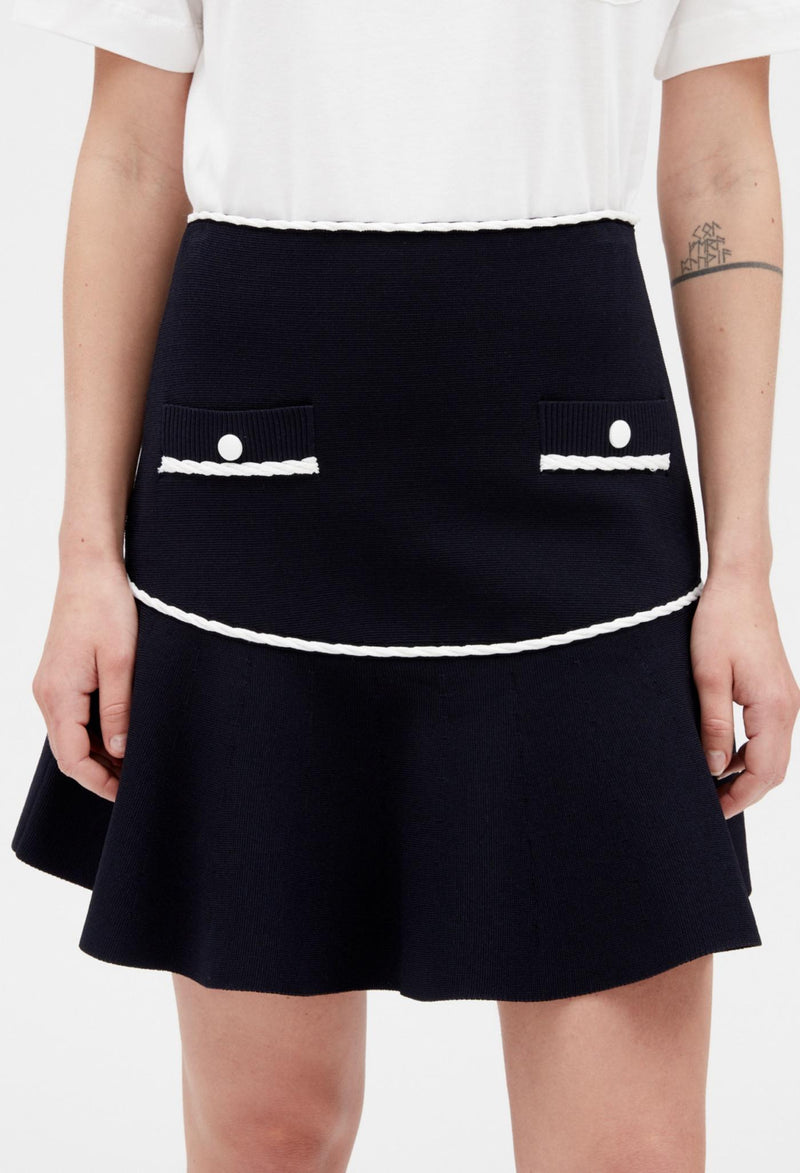 Claudie Pierlot - Mysiri skirt - Navy