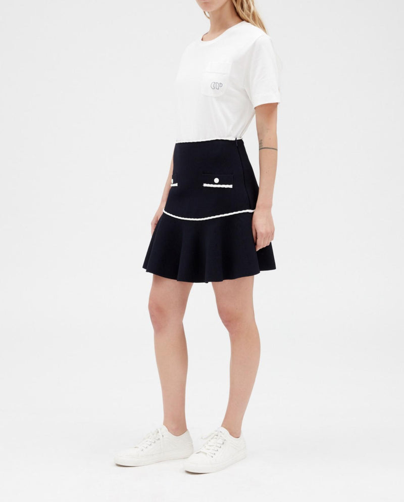 Claudie Pierlot - Mysiri skirt - Navy